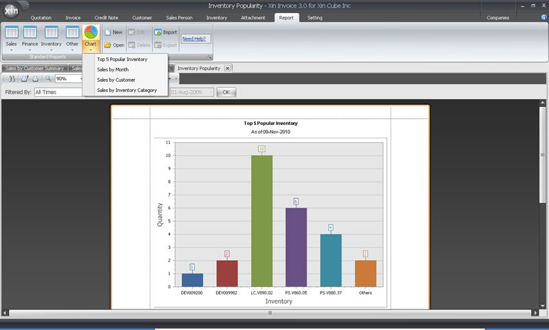 Xin Invoice 3.4.5.5 screenshot