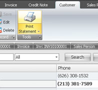 billing software customer statement