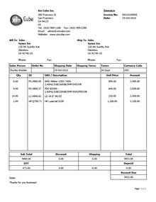 invoice template