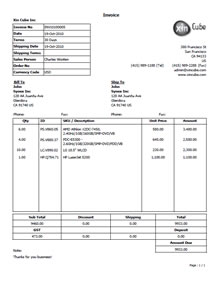 invoice template