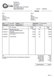 Invoice template