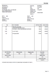 Invoice template