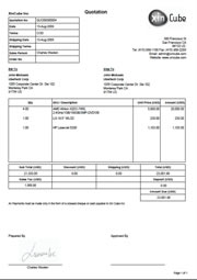 Invoice template