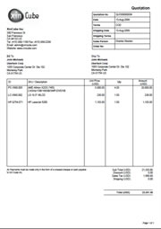 Invoice template