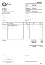 Invoice template